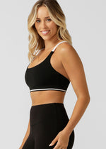 Lorna Jane Glow Recycled Sports Bra - Black