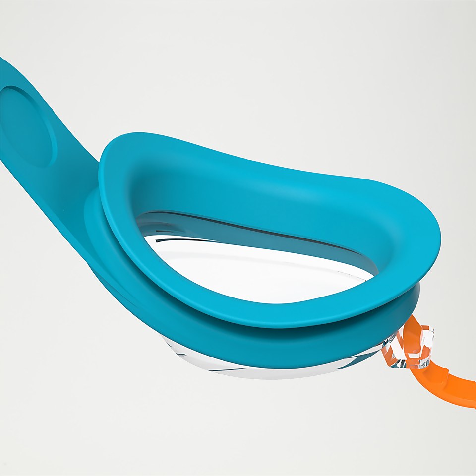 Speedo Infant's Sea Squad Spot Goggles - Azure Blue/Fluo Green/Fluo Orange/Clear