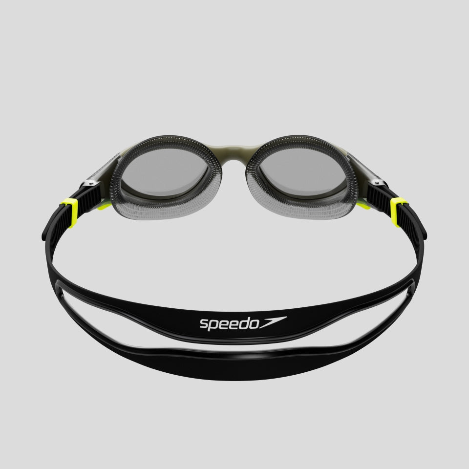 Speedo Adult Biofuse 2.0 Polarised Goggles - Dark Green/Yellow