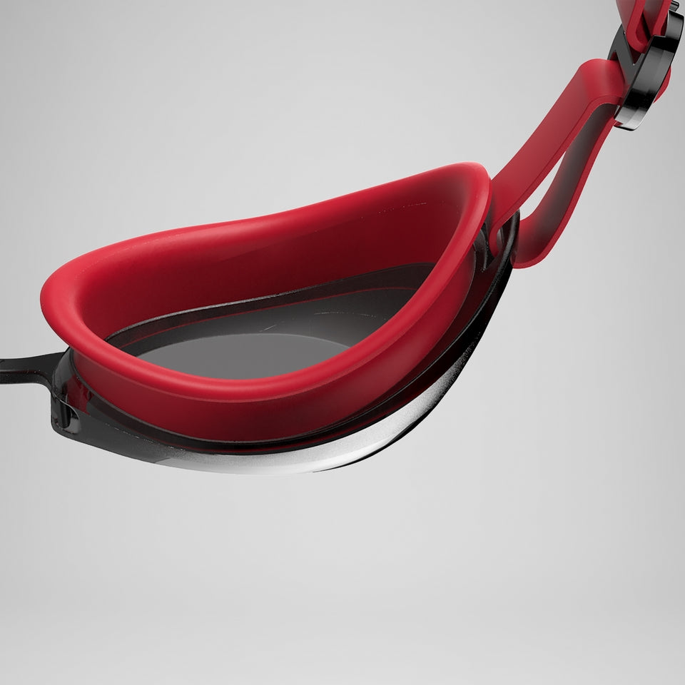 Speedo Unisex's Jet 2.0 Goggles - Fed Red/Black/(Smoke)