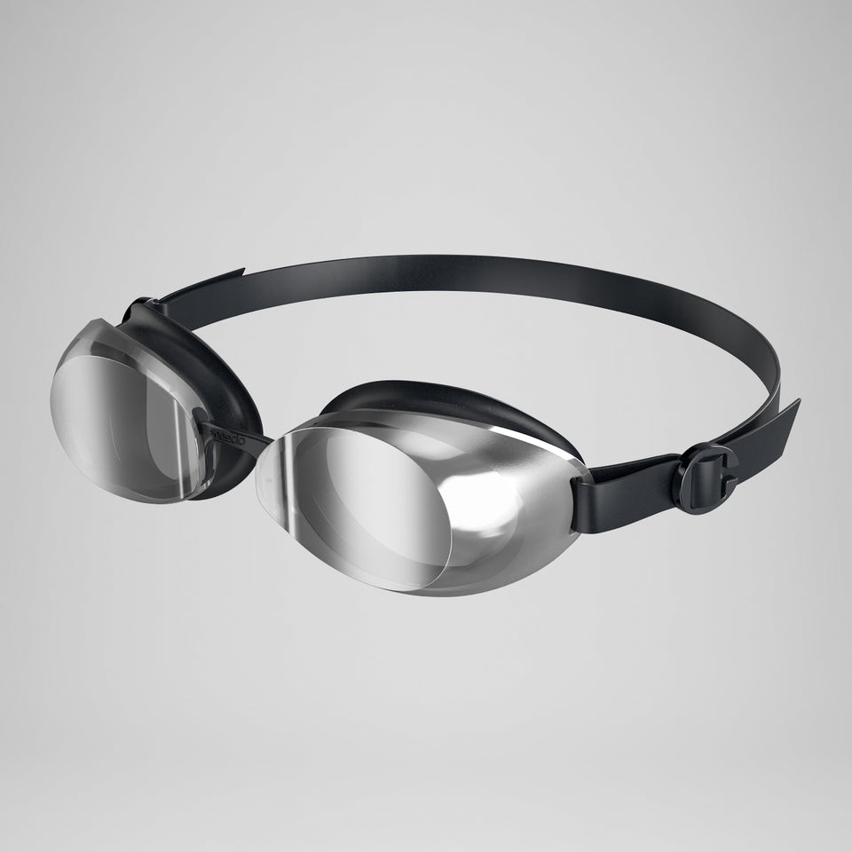 Speedo Unisex's Jet 2.0 Mirrored Goggles - Black/Chrome
