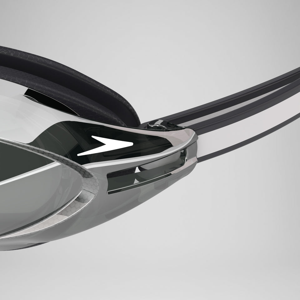 Speedo Unisex's Vanquisher 3.0 Mirrored - Black/Smoke/Silver Mirror
