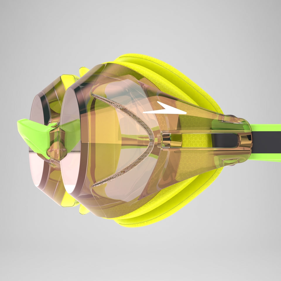 Speedo Unisex's Vanquisher 3.0 Mirrored - Hyper Yellow/Grey/Ablaze Mirror