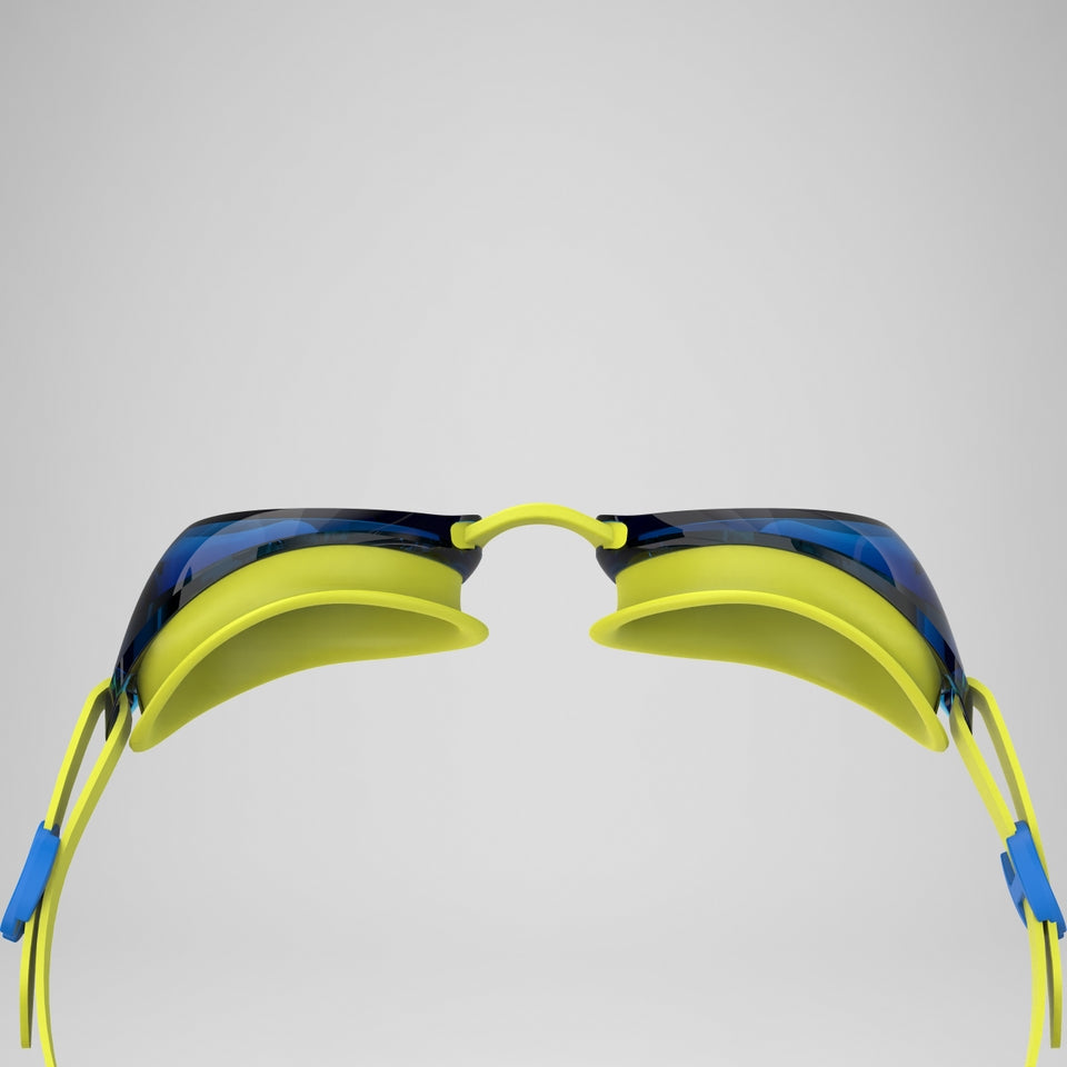 Speedo Junior's Jet 2.0 Goggles - Empire Yellow/Neon Blue