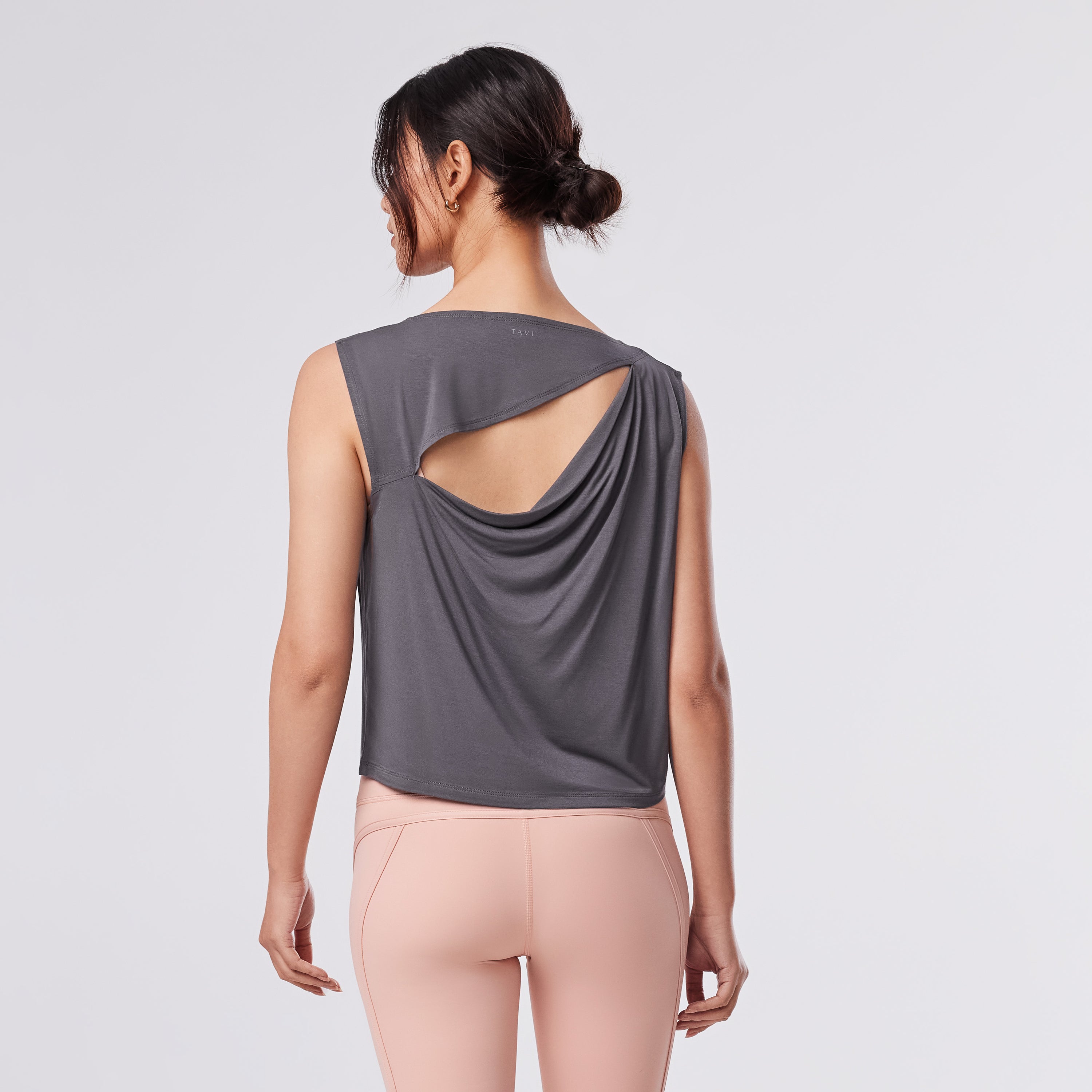 TAVI Draped Back Tank - Glacial