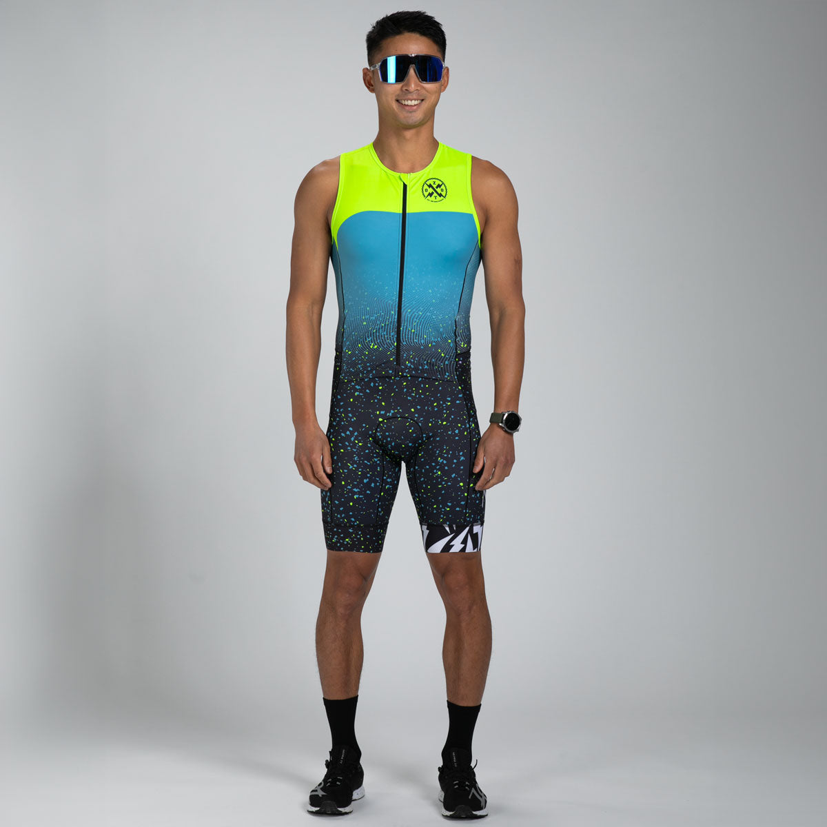 ZOOT Men's Tri SLVS FZ Racesuit - Electric