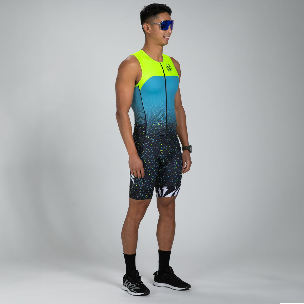 ZOOT Men's Tri SLVS FZ Racesuit - Electric