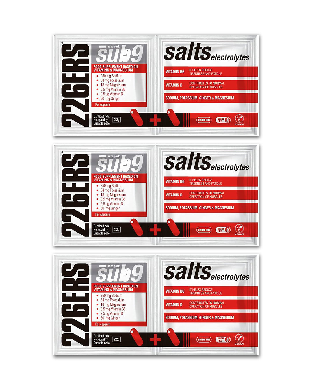 226ERS Electrolytes Duplo 2 Caps - SUB-9 Salts (3 packets)