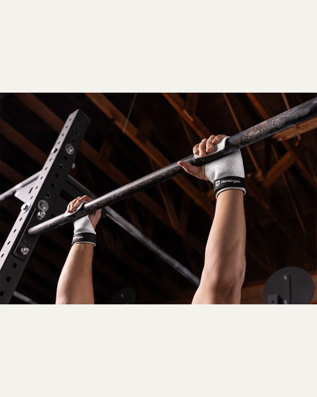 Harbinger Pro Chalk Grips - White