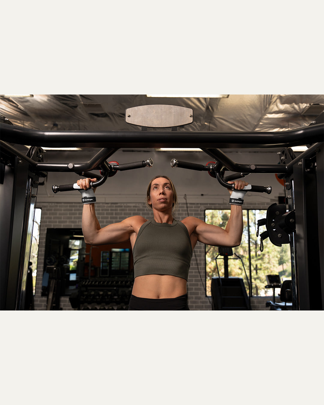 Harbinger Pro Chalk Grips - White