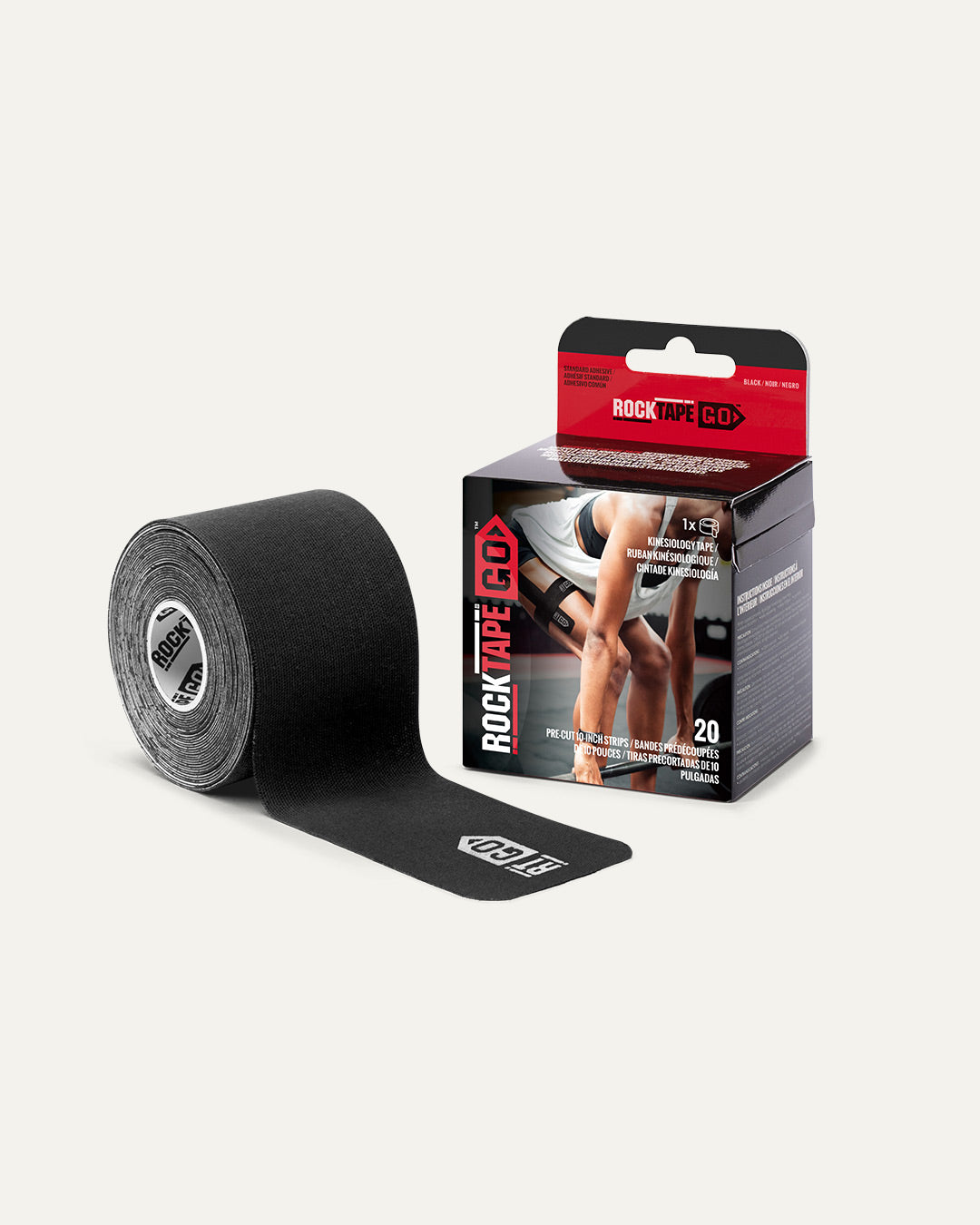 Rocktape Go Precut Extrasticky - Black
