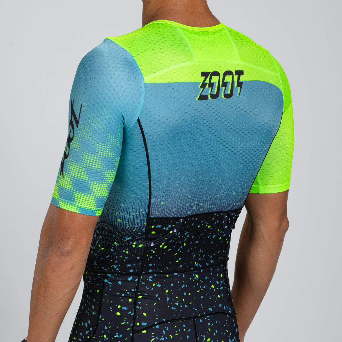 ZOOT Men's Tri AERO FZ Racesuit - Electric