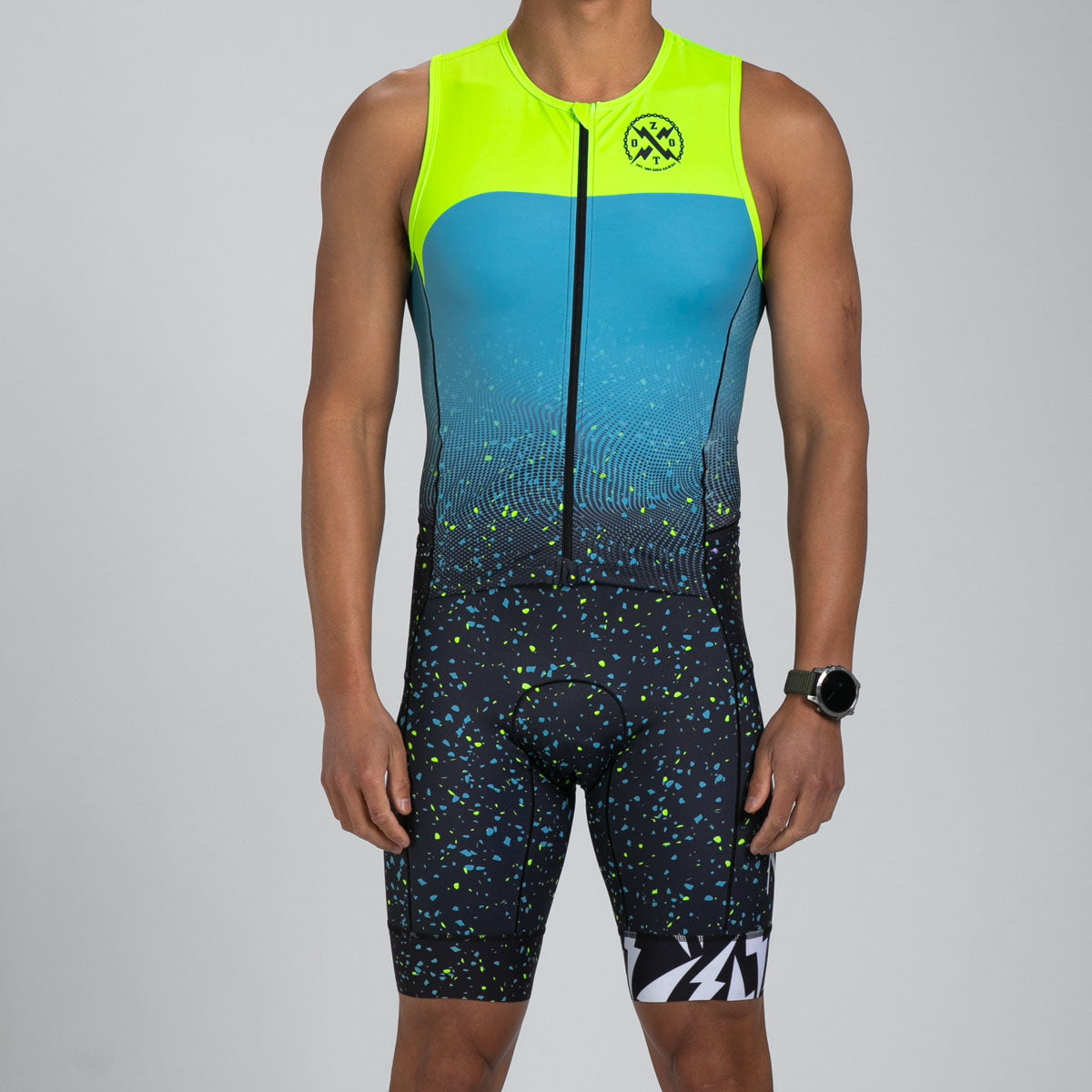 ZOOT Men's Tri SLVS FZ Racesuit - Electric