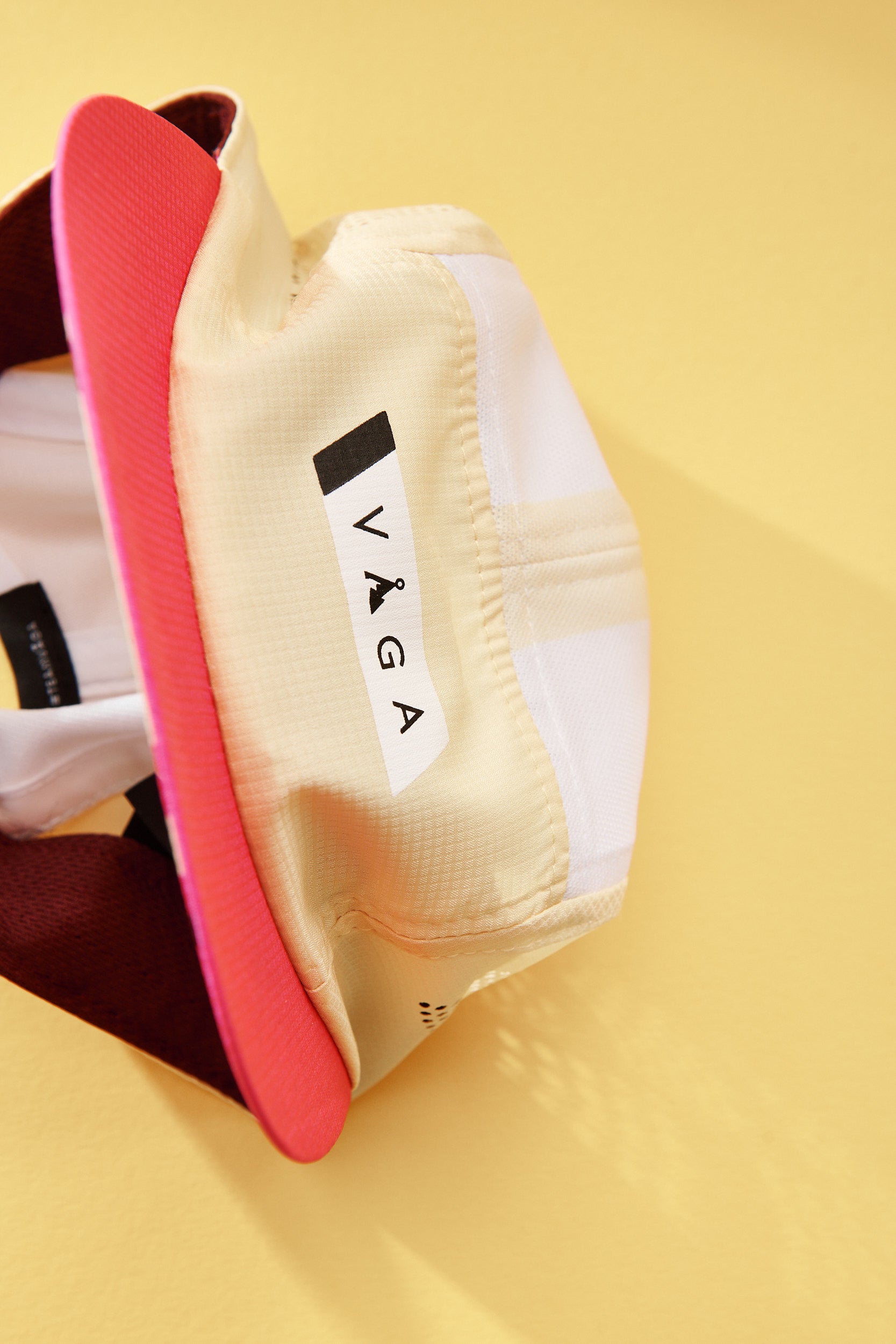 VAGA Feather Racing Cap - Poster Pink/Pale Yellow/White/Bordo