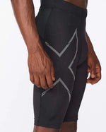 2XU Men's Light Speed Compression Shorts - Black/Black Reflective