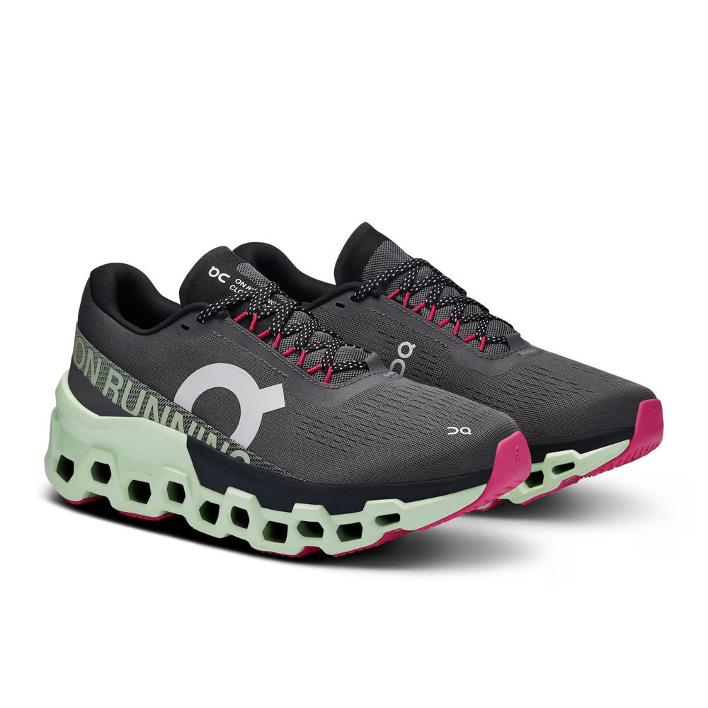 ON Women's Cloudmonster 2 - Asphalt/Lime