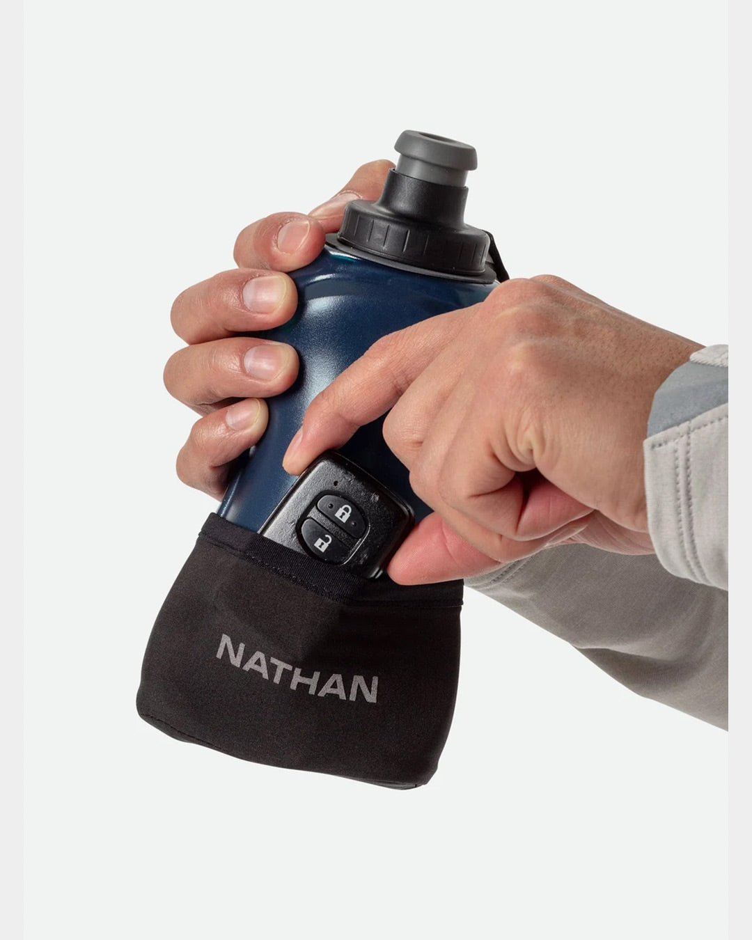 Nathan Quick Squeeze Lite 532ml - Black/Marine Blue