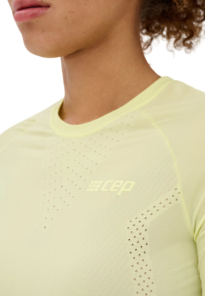 CEP Women's Ultralight Seamless Shirt Short Sleeve v2 - Lime