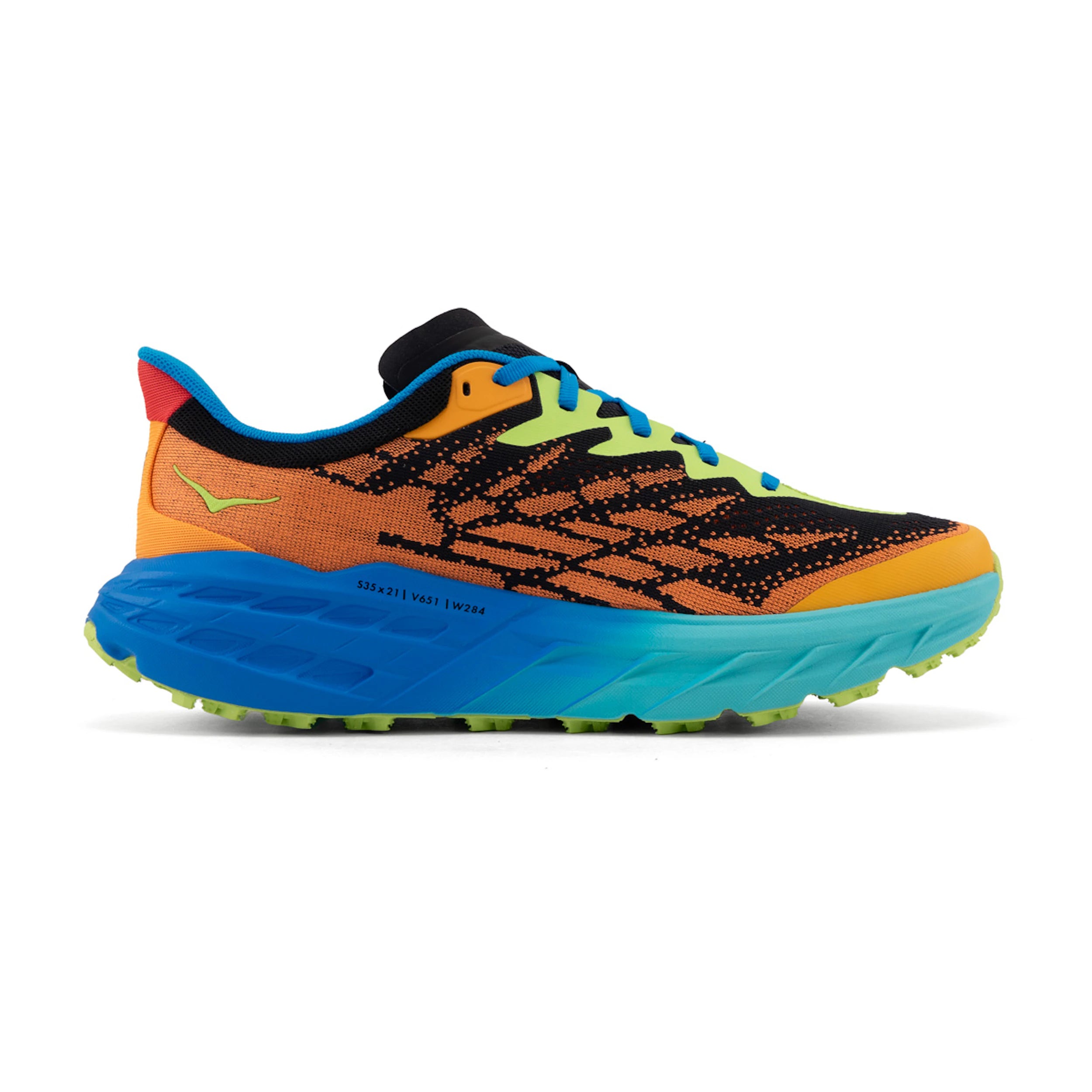 HOKA Men's Speedgoat 5 - Solar Flare/Diva Blue