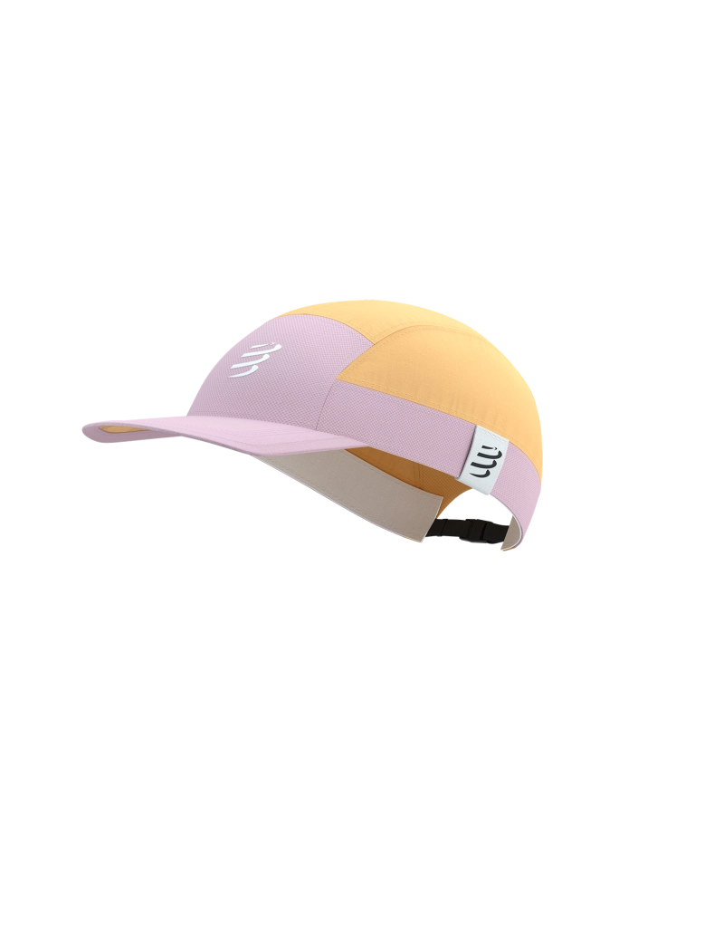Compressport Unisex's 5 Panel Light Cap - Orange/Roseate