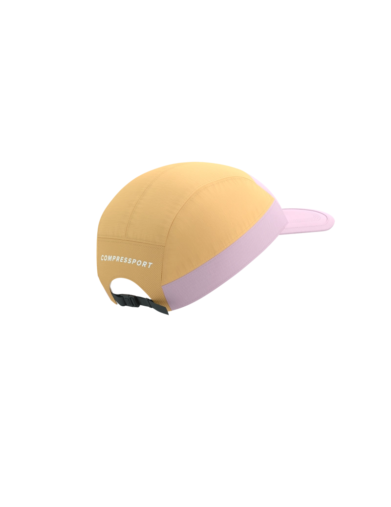 Compressport Unisex's 5 Panel Light Cap - Orange/Roseate