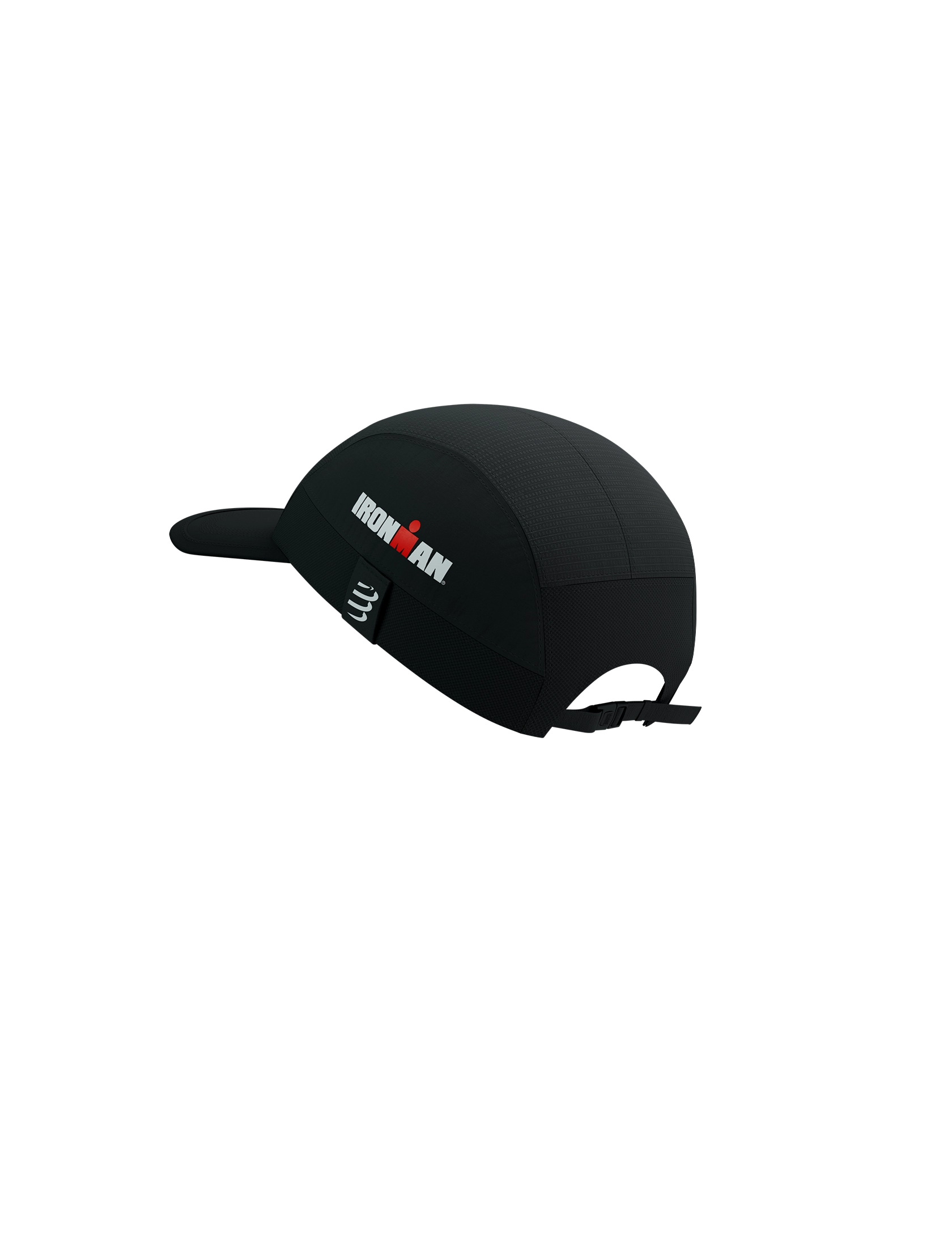 Compressport Unisex's 5 Panel Light Cap - Black (Ironman 2025)
