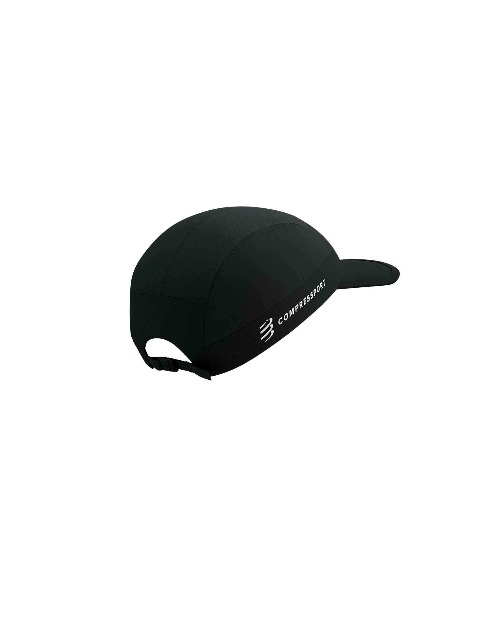 Compressport Unisex's 5 Panel Light Cap - Black (Ironman 2025)