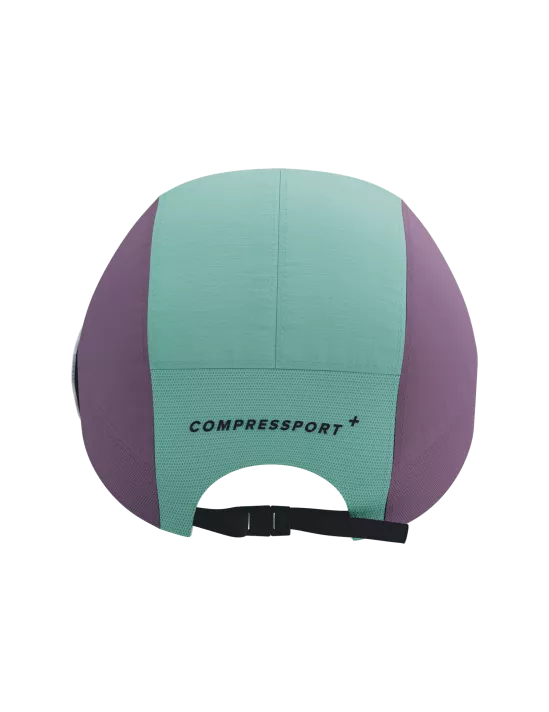 Compressport Unisex's 5 Panel Light Cap - Shell Blue/Grape