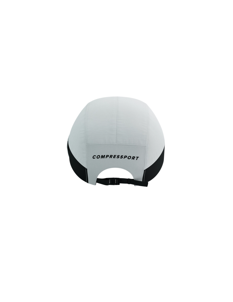 Compressport Unisex's 5 Panel Light Cap - White/Black