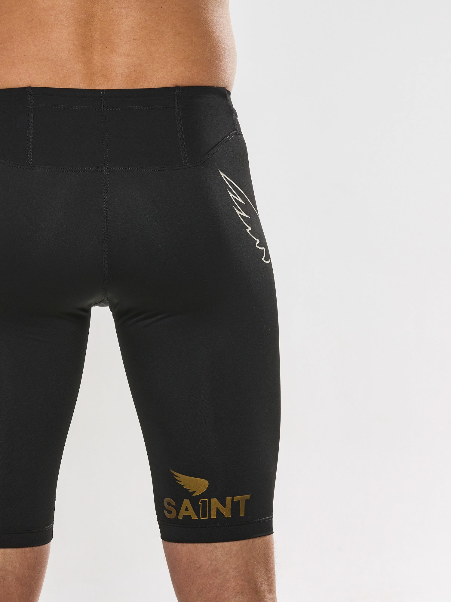 Saint Men's P1 Elite Compression Shorts Drawcord - Black – Key
