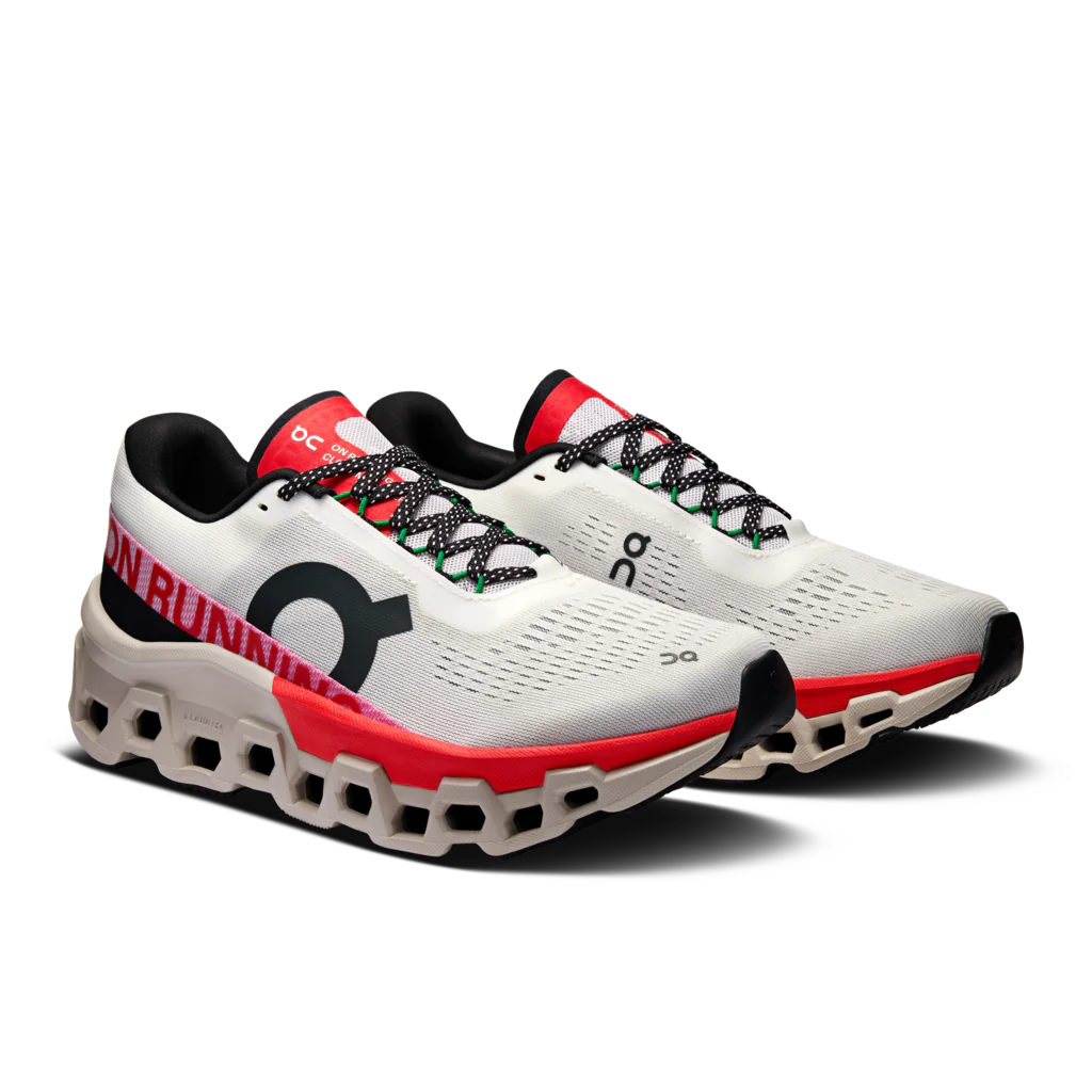 ON Women's CloudMonster 2 - Ivory/Red