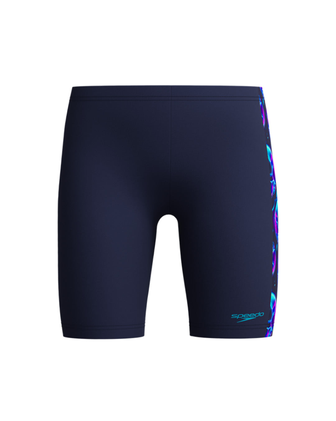 Speedo Junior's (M) Print Panel Jammer - Blue/Pink