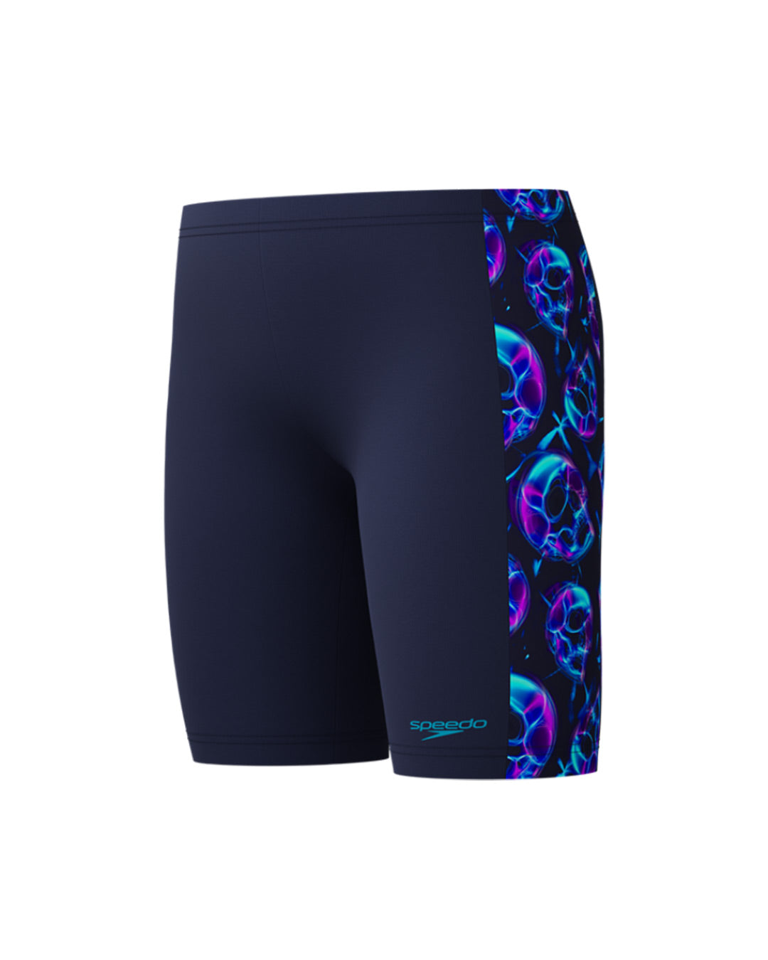 Speedo Junior's (M) Print Panel Jammer - Blue/Pink