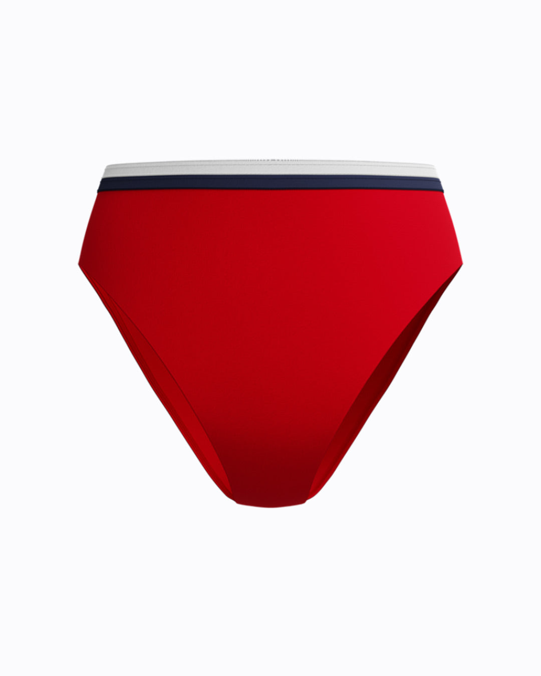 Speedo Women's High Waist Bikini Bottom - Red/White
