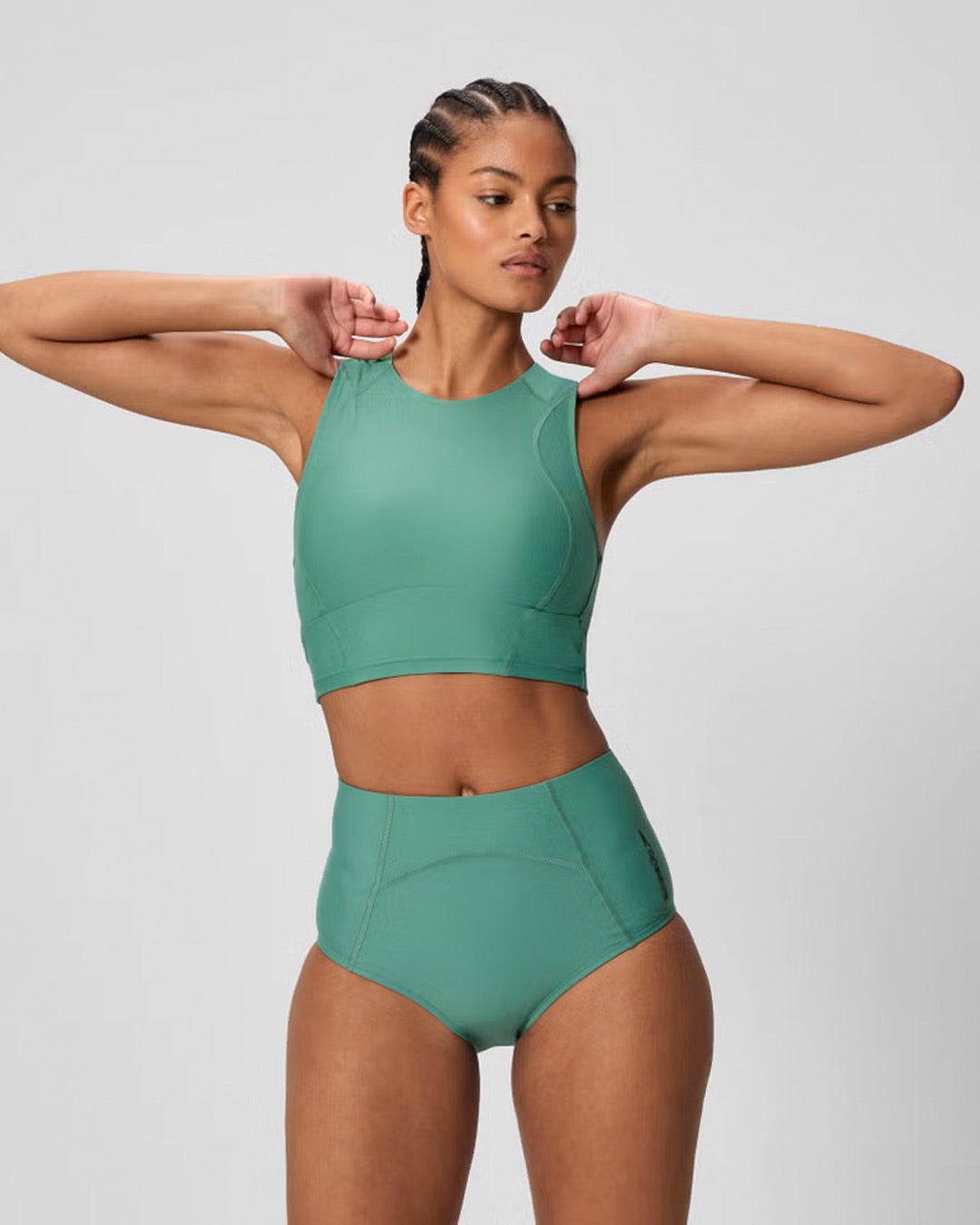 Speedo Women's Ocean Flex Crop Top (AsiaFit) - Green