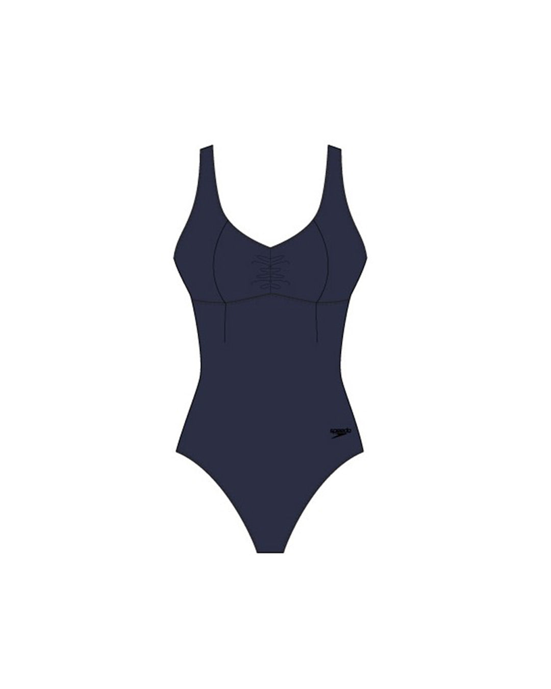 Speedo Women's Solid Aquanite One Piece (AsiaFit) - Navy