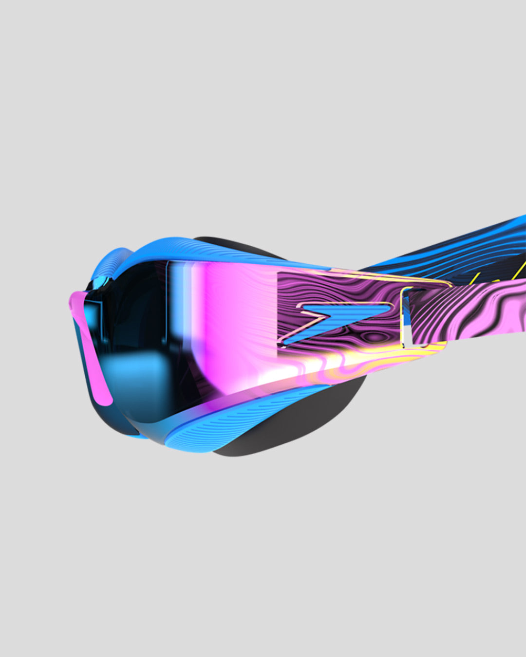 Speedo Unisex's Fastskin Hyper Elite Mirrored Goggles (AsiaFit) - Blu/(Blue Mirror)