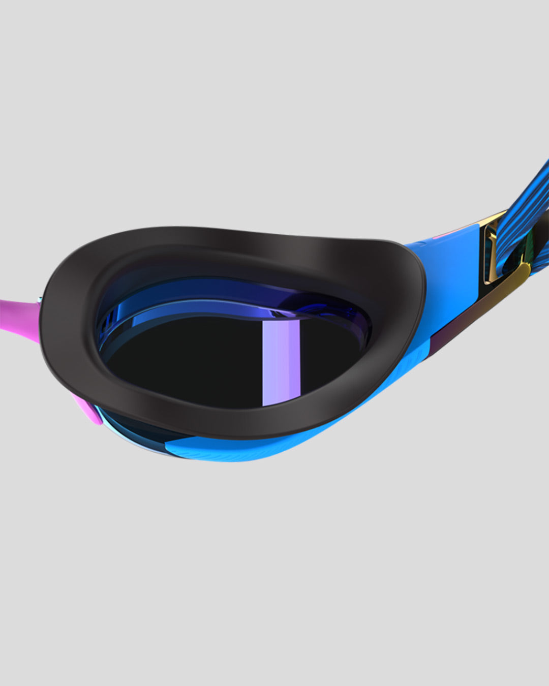 Speedo Unisex's Fastskin Hyper Elite Mirrored Goggles (AsiaFit) - Blu/(Blue Mirror)