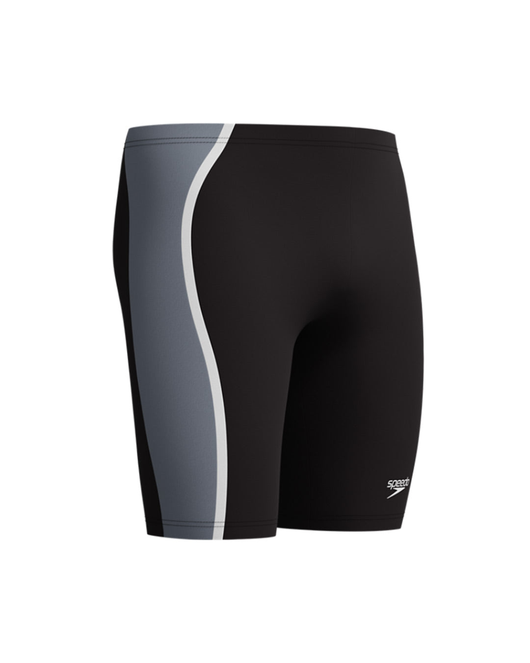 Speedo Men's Solid Splice Jammer - Black/Grey