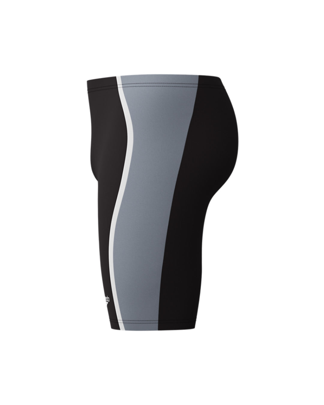Speedo Men's Solid Splice Jammer - Black/Grey