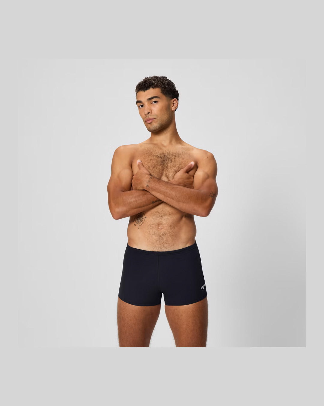 Speedo Men's Endurance+ Logo Aquashort - Black