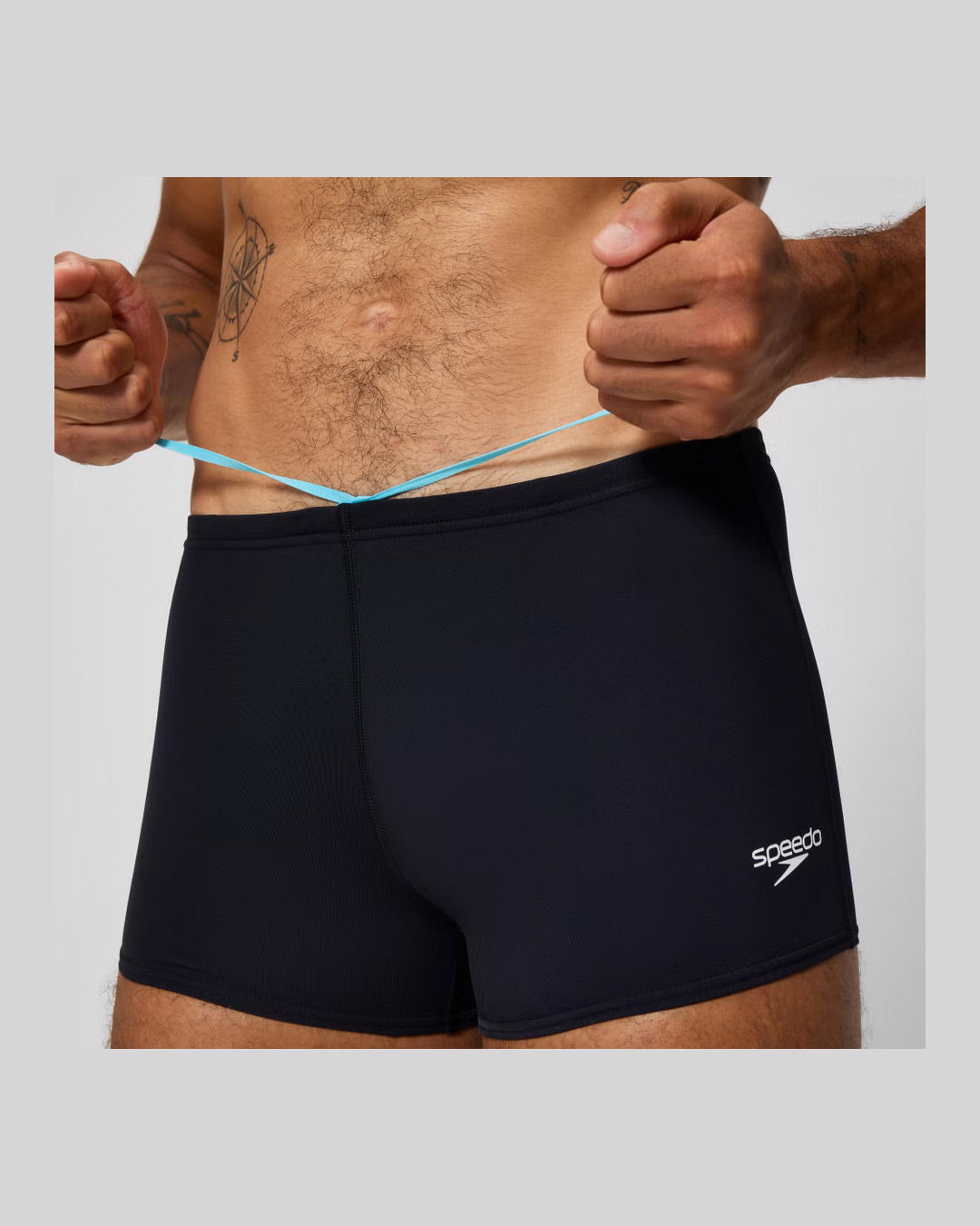 Speedo Men's Endurance+ Logo Aquashort - Black