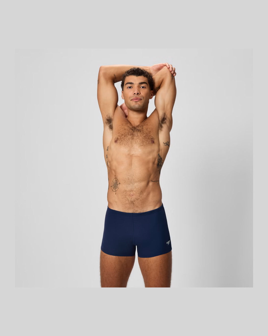 Speedo Men's Endurance+ Logo Aquashort - Navy