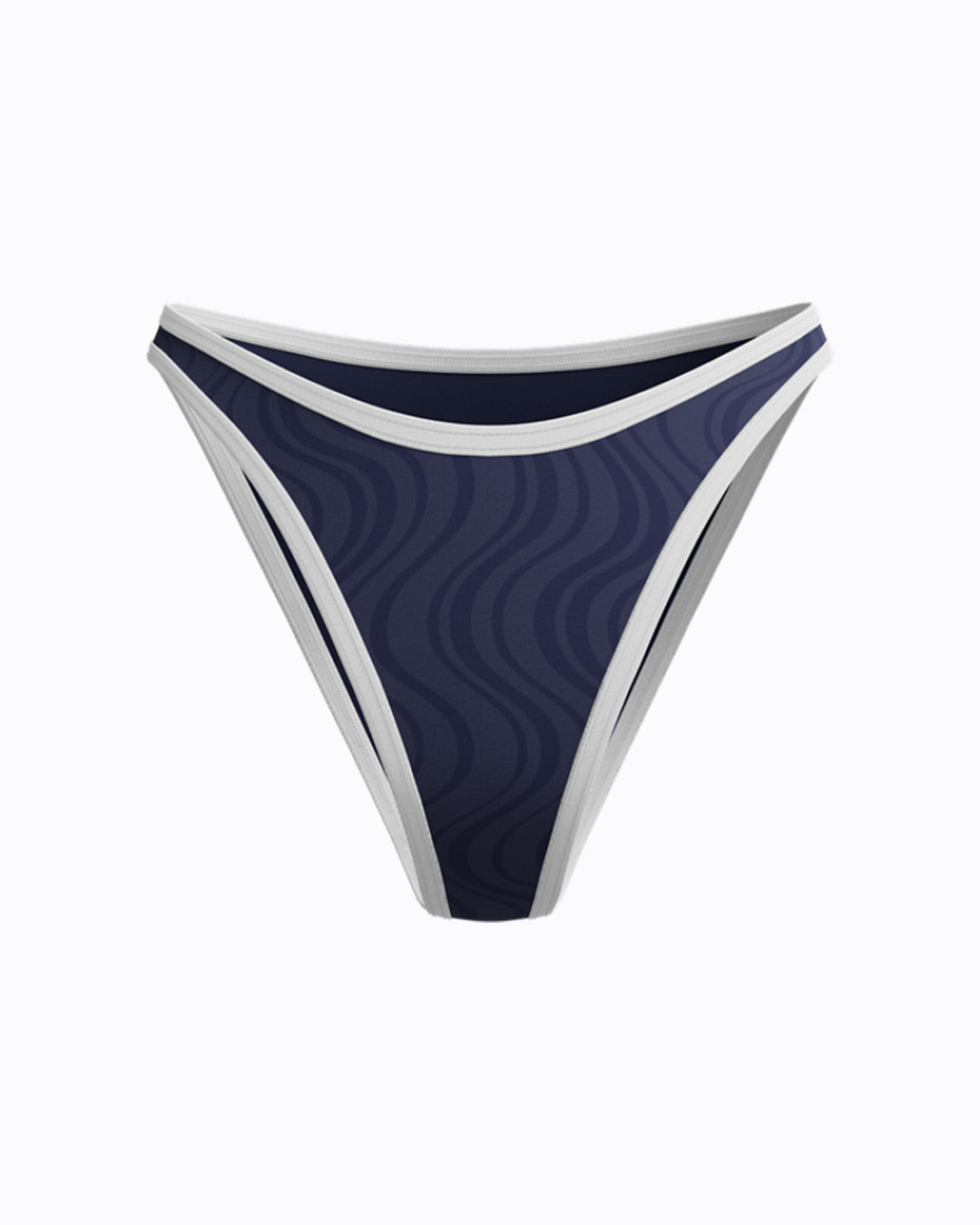 Speedo Women's Texture Scoop Bikini Bottom - Navy/White