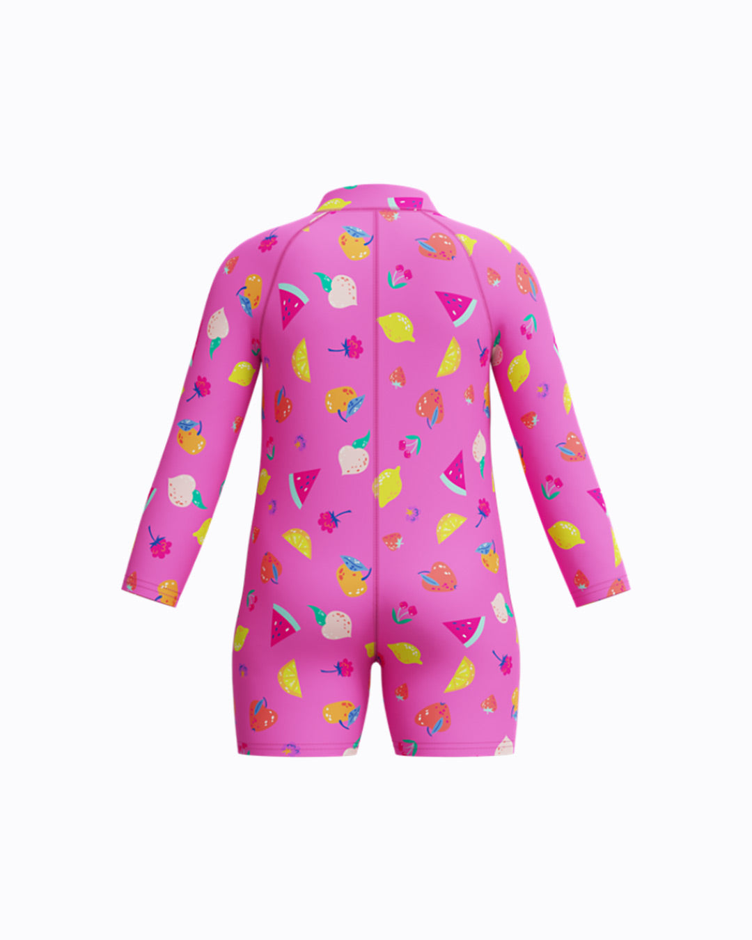 Speedo Infant's (U) L/S Print Zip 1pc Swimsuit - Pink