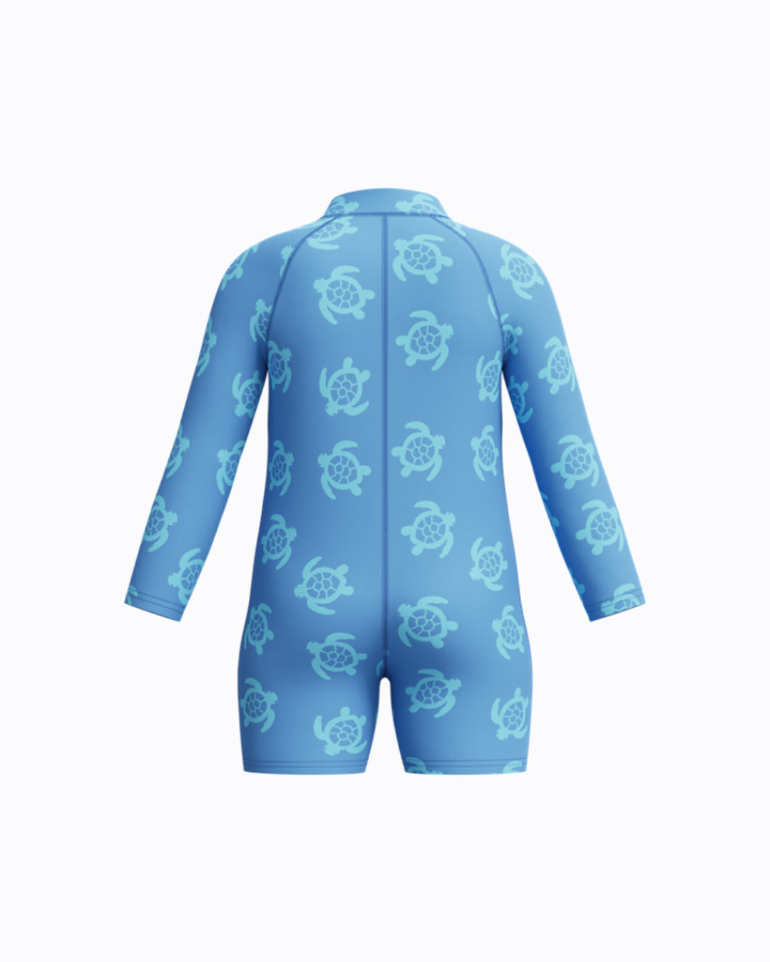 Speedo Infant's (U) L/S Print Zip 1pc Swimsuit - Light Blue