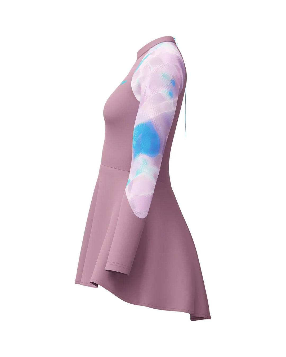 Speedo Women's Print L/S Swim Dress (AsiaFit) - Purple/Light Blue