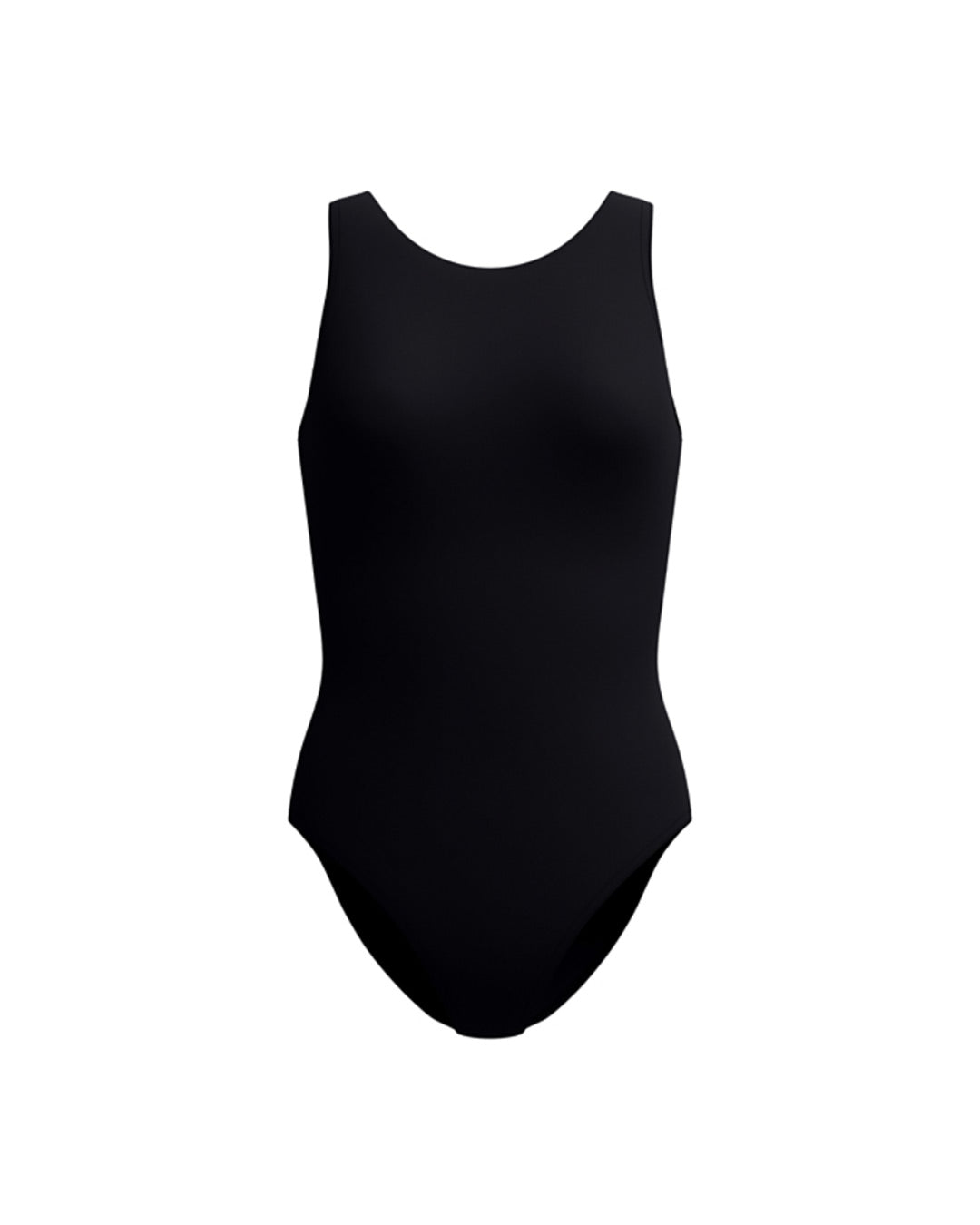 Speedo Women's Solid High Neck One Piece (AsiaFit) - Black