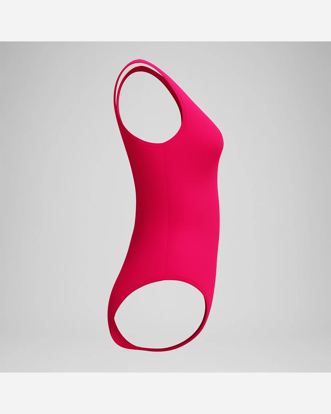 Speedo Women's Solid High Neck One Piece (AsiaFit) - Dark Pink
