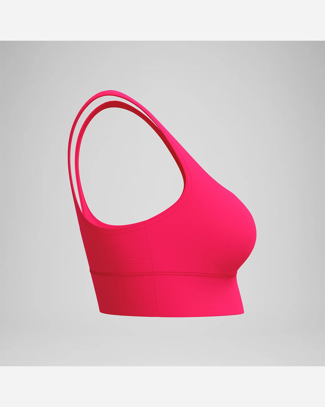 Speedo Women's Solid Square Neck Bikini Top (AsiaFit) - Dark Pink